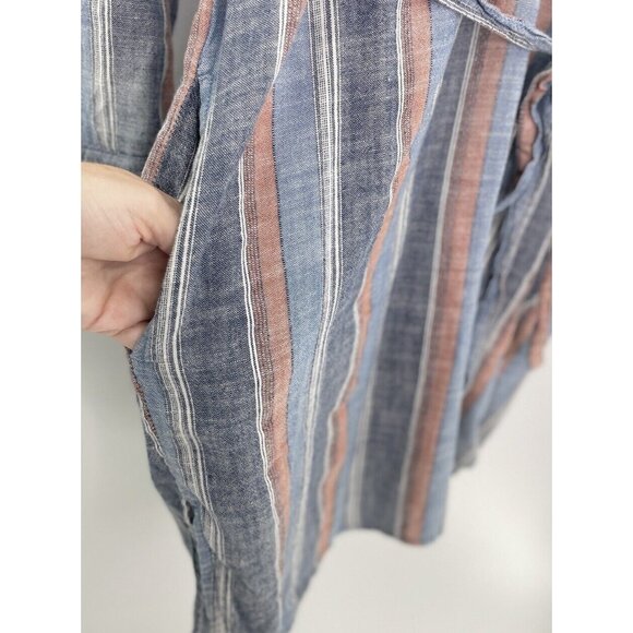 AG Adriano Goldschmied Striped Cotton Tir Waist Dress Size XS Preppy, FLAW - Picture 8 of 15